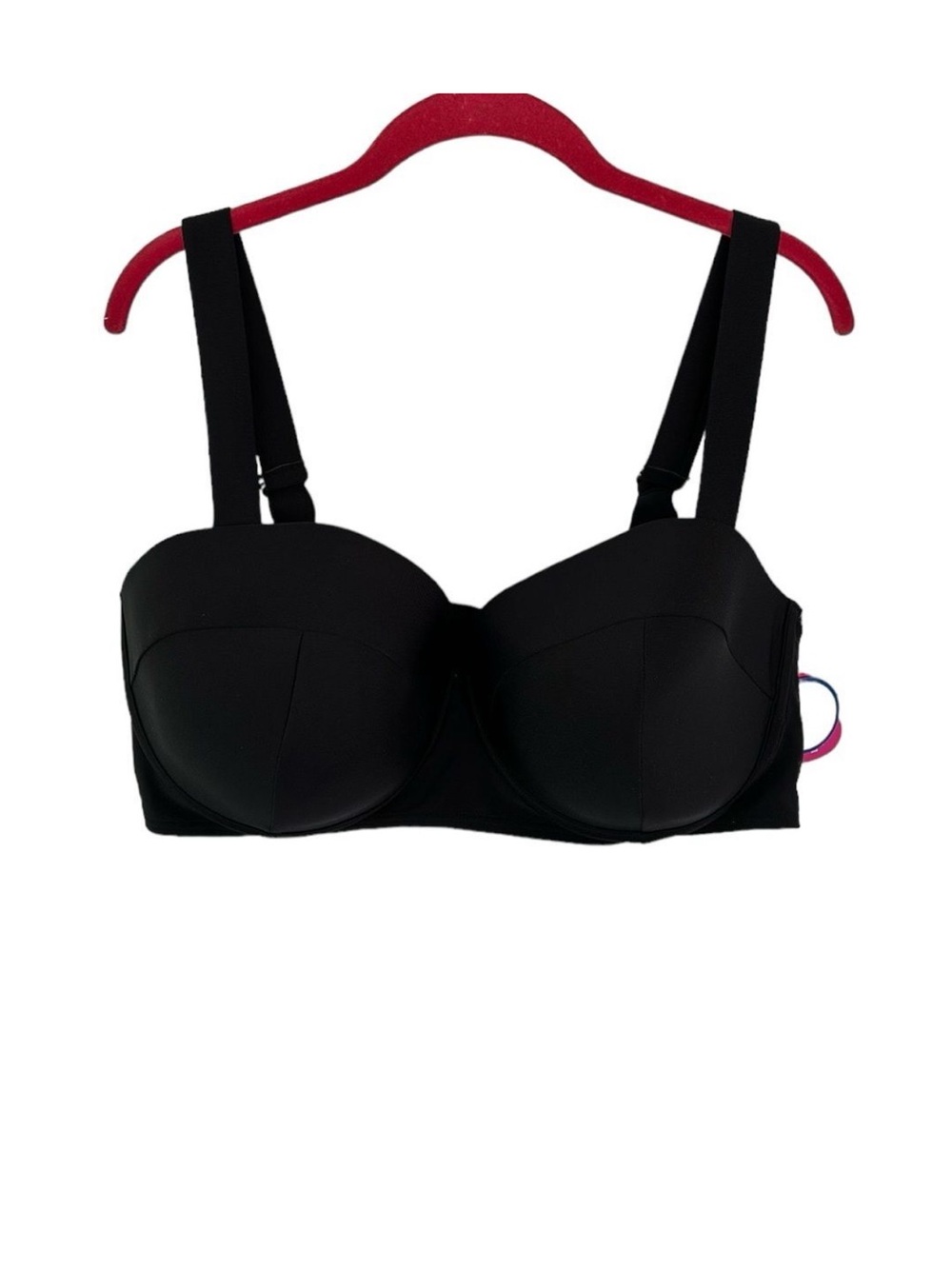 Swimsuits For All Underwire Balconette Bikini Top NEW Black Size 20 E/F